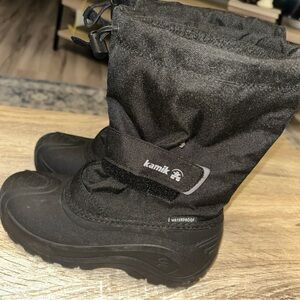 Kamik Black Kids Rain & Snow Boots